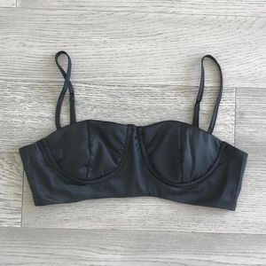 Daniel Guizio Satin Bra Top - XS